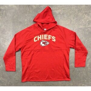 Kansas City Chiefs Hoodie Sweatshirt Mens 2XL Red NFL Team Apparel